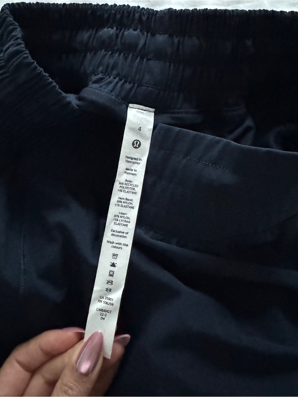 Lululemon Hotty Hot High Rise Skirt - Navy Blue - Picture 3 of 4
